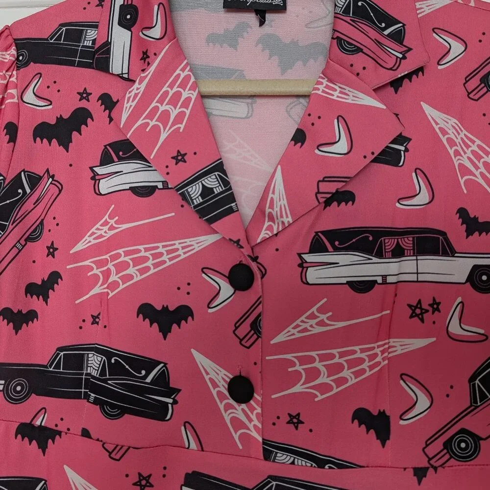 Sourpuss Death Cab Rosie Dress Size L - Picture 4 of 11